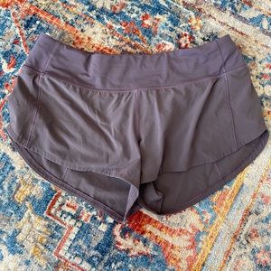 Size 6 Lululemon speed up shorts